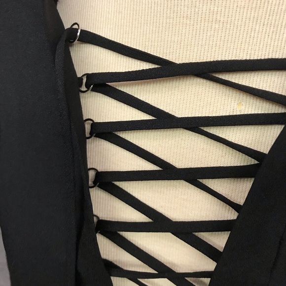 NWT IRO Paris black Front tie top - Picture 2 of 5